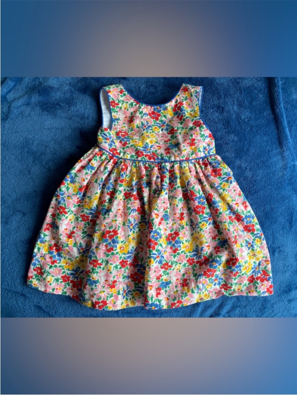 Ralph Lauren Floral Cotton Sundress - Pink, Red, Yellow, Blue, Green